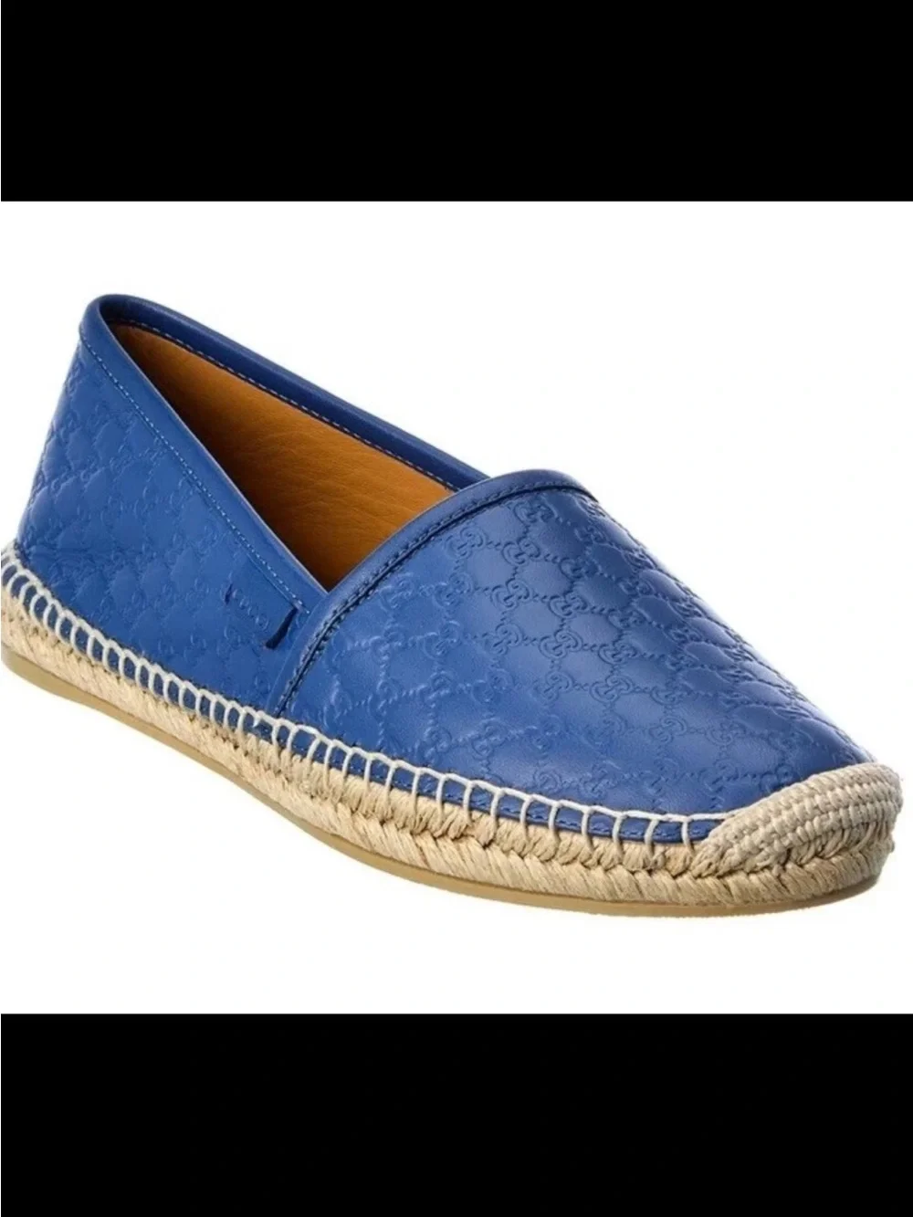 Gucci Blue Women's Espadrille Slip-On Shoe